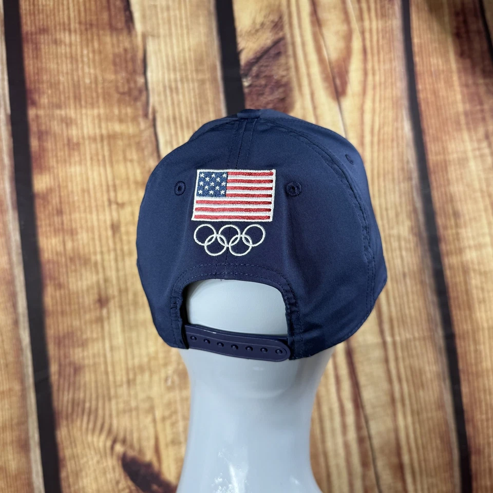 Team USA Hat Cap Snap Back Navy Olympics Mens United States Flag Olympic Games - Image 4 of 4