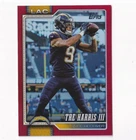Tre Harris III 2026 TOPPS FLAGSHIP RED HOLO FOIL #2/5 LOS ANGELES CHARGERS