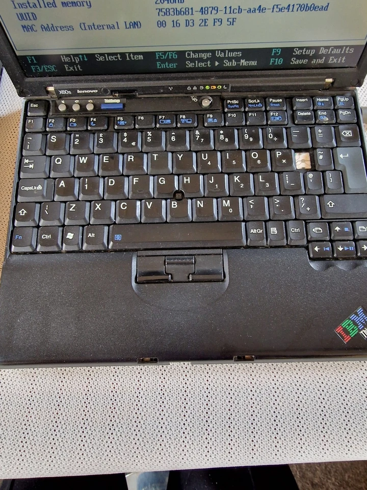 Vtg IBM Thinkpad X60s Laptop And TinkPad X6 Ultrabase Bios Tested Only With Issu - Image 3 of 4