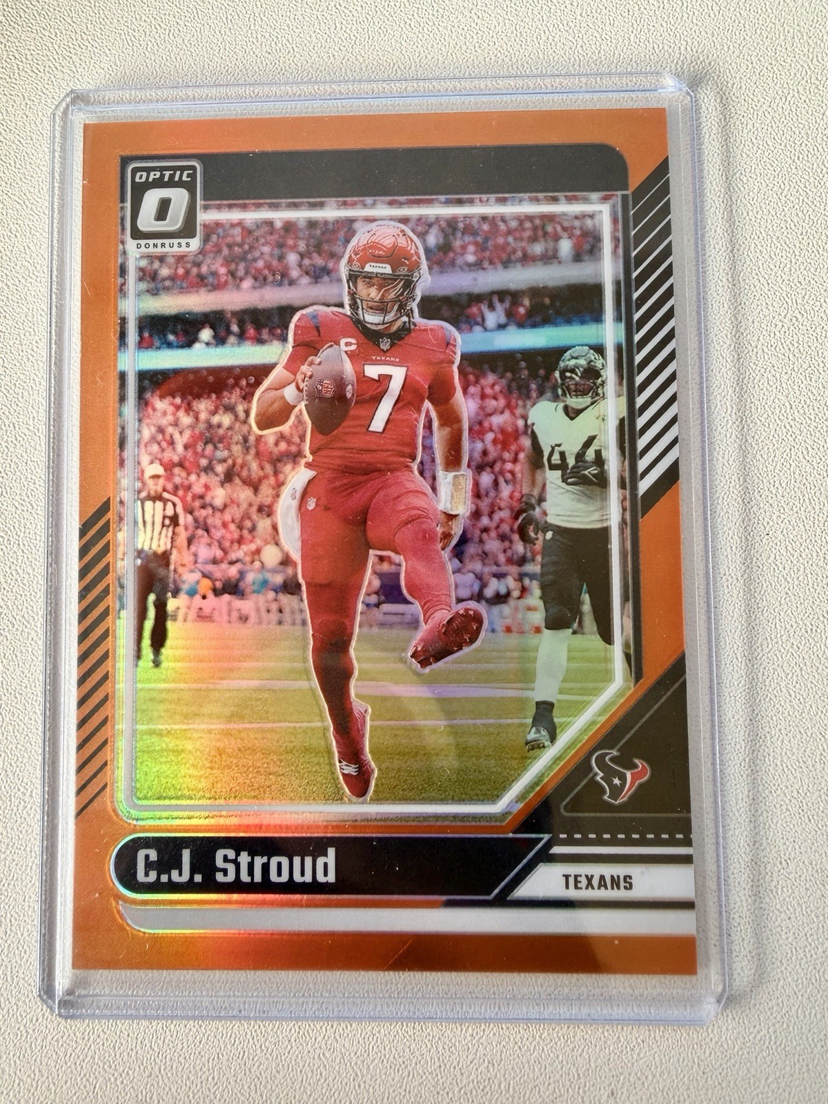 2024 Panini Donruss Optic #76 C.J. Stroud Orange /249 Houston Texans