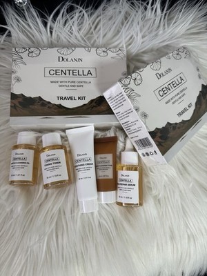 Dolanin Centella Travel Size Skin Care Set for Face Cleansing 5-Pc Kit
