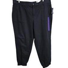 Gap Ladies Twill Jogger Women's XXL True Black Casual Pockets Retail 70 NWT