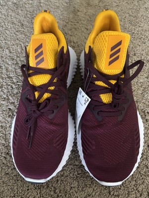 NWT Adidas Alphabounce Burgundy/Gold Running Shoes Sneakers Men's Size 8 No Box