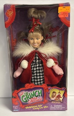 How The Grinch Stole Christmas Cindy Lou Who Doll Whobilation Hair Doll 17  RARE