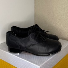 Revolution 5381 Tap Shoes Black Leather Youth 2.5A / EU 31