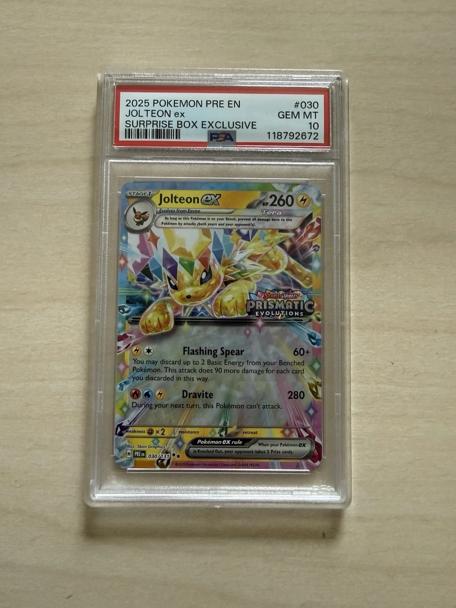 Jolteon Pokémon TCG Professional Sports Authenticator (PSA) Grade
