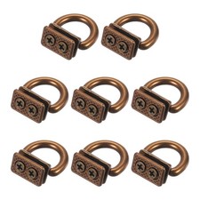 8 Pcs Bag Side Clip Buckle Metal Purse Suspension Clasps Vintage Gold