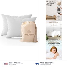 Pillow Cases Standard Size Set of 2, 800 TC, 100 Egyptian Cotton - White