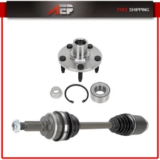 AWD For Ford Edge Lincoln MKX 1 X Front Right CV Axle Shaft & Wheel Bearing Hub