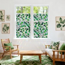 SOMWISE Rainbow Window Privacy Film   UV Blocking, Heat Control, Static Cling Gl
