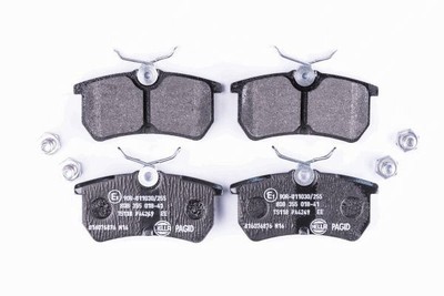 HELLA PAGID Bremsbeläge Bremsbelegsatz hinten für Ford Focus Turnier