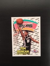 Tim Duncan 1997-98 Hoops Rookie Card #166 San Antonio Spurs. rookie card picture