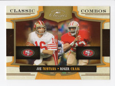 2009 Donruss Classics Combos Gold Joe Montana / Roger Craig/100 SF 49ers