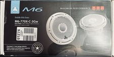 JL Audio M770x-C-3Gw 7.7" Marine Coaxial Speakers White "Classic" Grilles