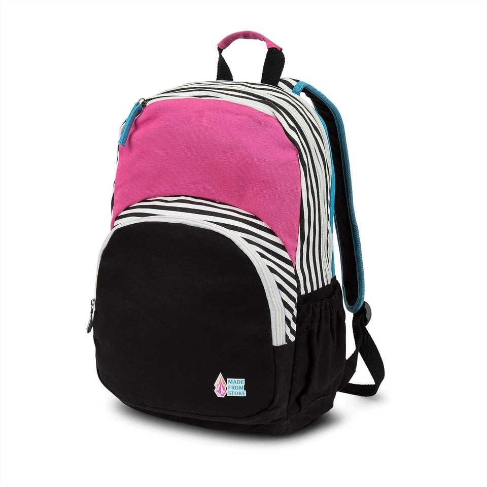 VOLCOM Juniors FIELDTRIP Backpack - Three Pocket Canvas - Multi - NWT - LAST ONE - Image 2 of 3