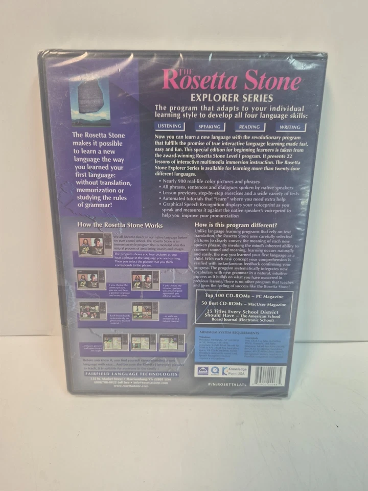 THE ROSETTA STONE LATIN EXPLORER CD ROM NEW SEALED - Image 2 of 2