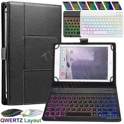 Beleuchtete QWERTZ Tastatur Für Lenovo Tab P11 Pro/M10 FHD Plus/HD/P10/E10 Hülle