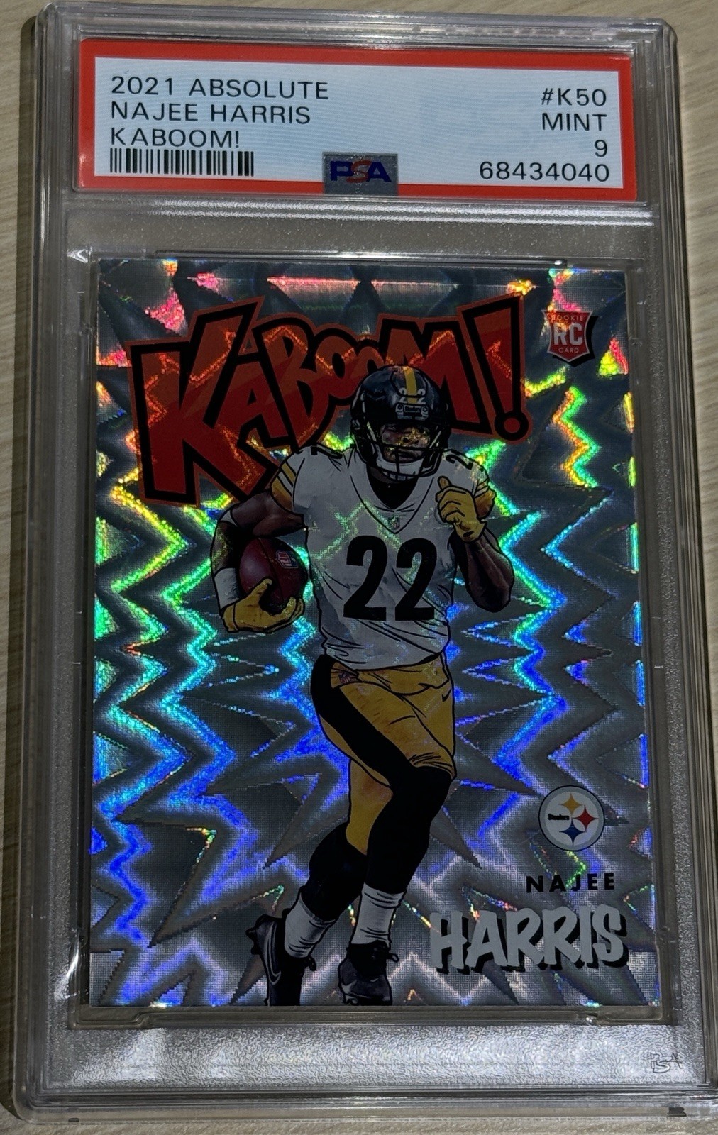 Najee Harris Panini Absolute Kaboom! #K50 Base