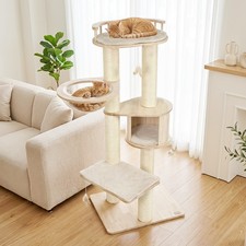 Cat Tree, Multi-level Cat Climbing Tower w/Top Perch and Condo, Space Capsule