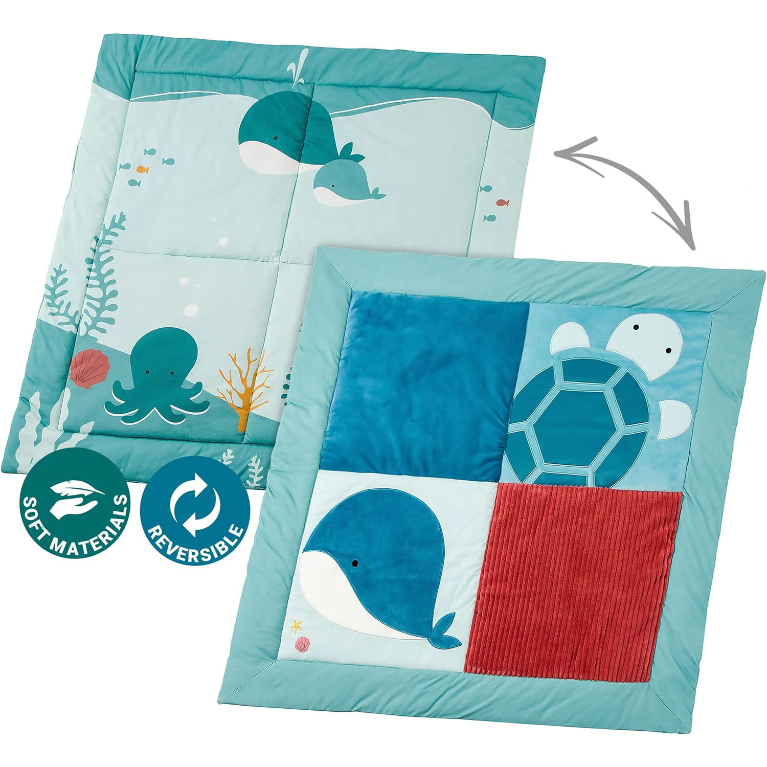 TAPPETONE LITTLE BIG FRIENDS TAPPETO INTERATTIVO PATCHWORK BABY 303969