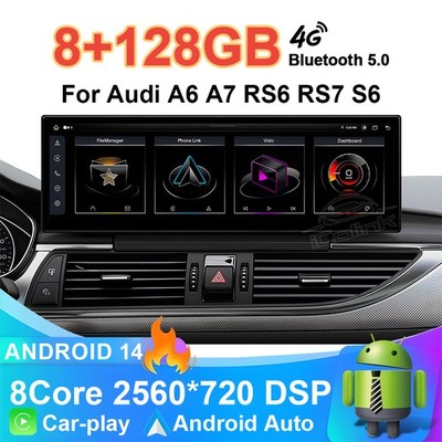 14.9''Android Car Radio DAB Audi A6 A7 S6 S7 2012-2018 GPS Stereo Upgrade 8+128GB