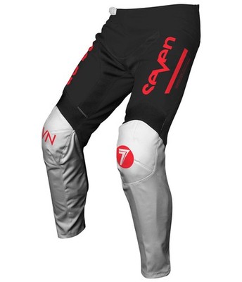 Seven Vox Phaser Black/Gray/Red MX Off Road Pants Youth Sizes 18, 20 & 22