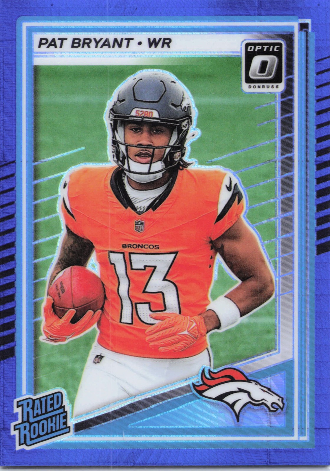 2025 Donruss Optic #215 Pat Bryant Blue Hyper