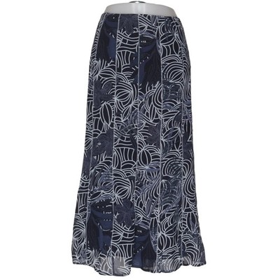 Chicco, Rock, Größe: 46, Blau/Weiß, Acetat/Polyamid/Viskose, Print, Damen #gQR