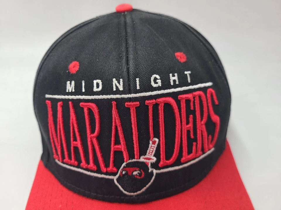 Boné Snapback Midnight Marauders Rock Smith Skate Masculino Preto Vermelho - Imagem 4 de 4