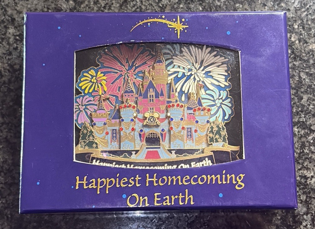 Disneyland Happiest Homecoming On Earth Sleeping Beauty Castle at Night Pin LE