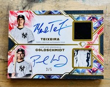 2025 Topps Diamond Icons Paul Goldschmidt Mark Teixeira /5 Auto Patch