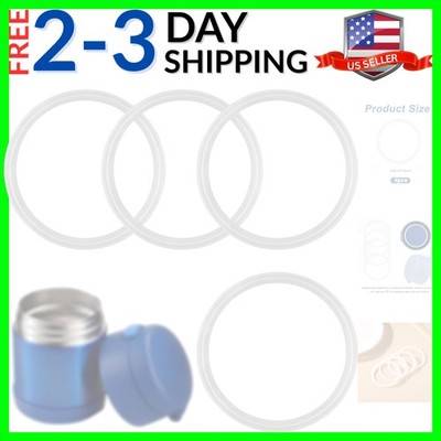 4pcs Replacement Seal Ring for Thermos Funtainer 10oz Food Jar, BPA-Free Sili...