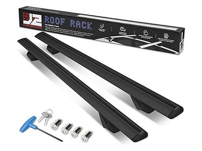 J2 38'' - 54.5'' Adjustable Roof Rack Cargo Carrier Aluminum Cross Bar Universal