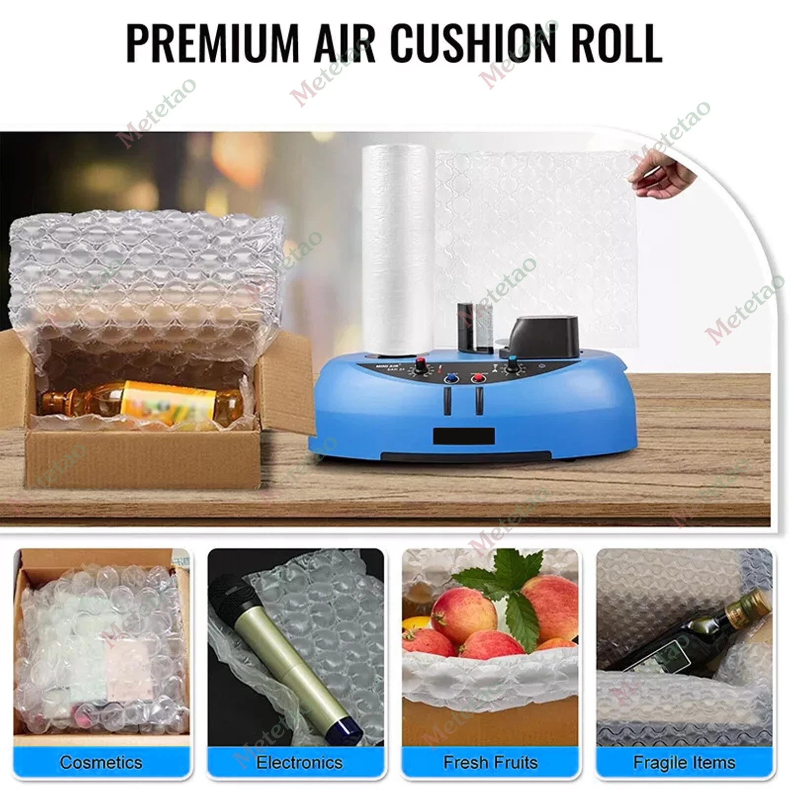 Air Pillow Film Cushion Roll 984' x 16" Small Bubble for Packaging 4 PACK image 6