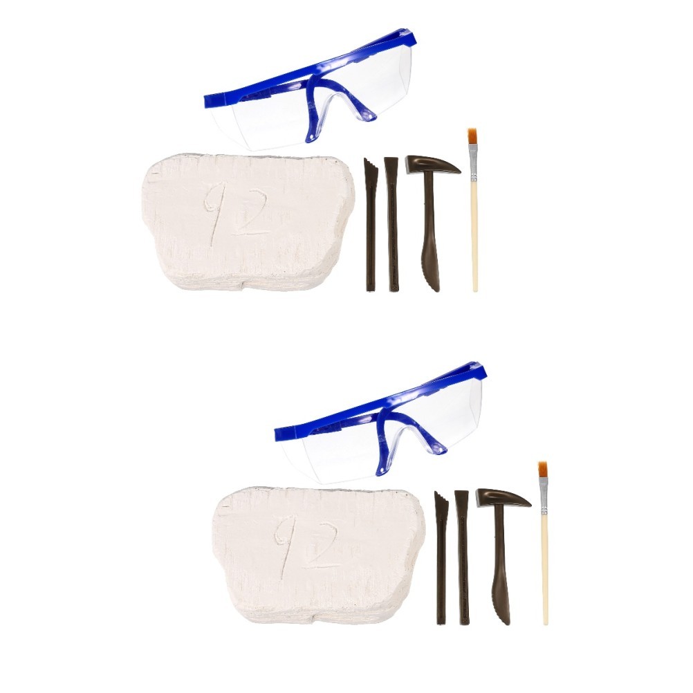 Set 2 Set Giocattolo Bambini Bambini Scienza Esperimento Kit Scavo Apprendimento foto 2