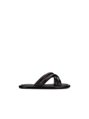 MELISSA LARROUDE Womens Black Scented Calilarrou Slip On Slide Sandals Shoes 8 M