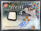2022 Topps Pristine Fernando Tatis Jr. Popular Demand Jersey Auto Orange #/25