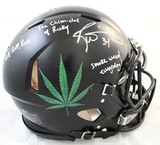 Ricky Williams Autographed Custom F/S Speed Authentic Helmet - JSA W *Silver