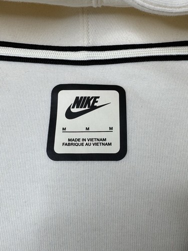 Nike Sportswear Women’s Tech Oversized Full Zip Hoodie Asymmetrical Ivory Size M - Picture 4 of 9