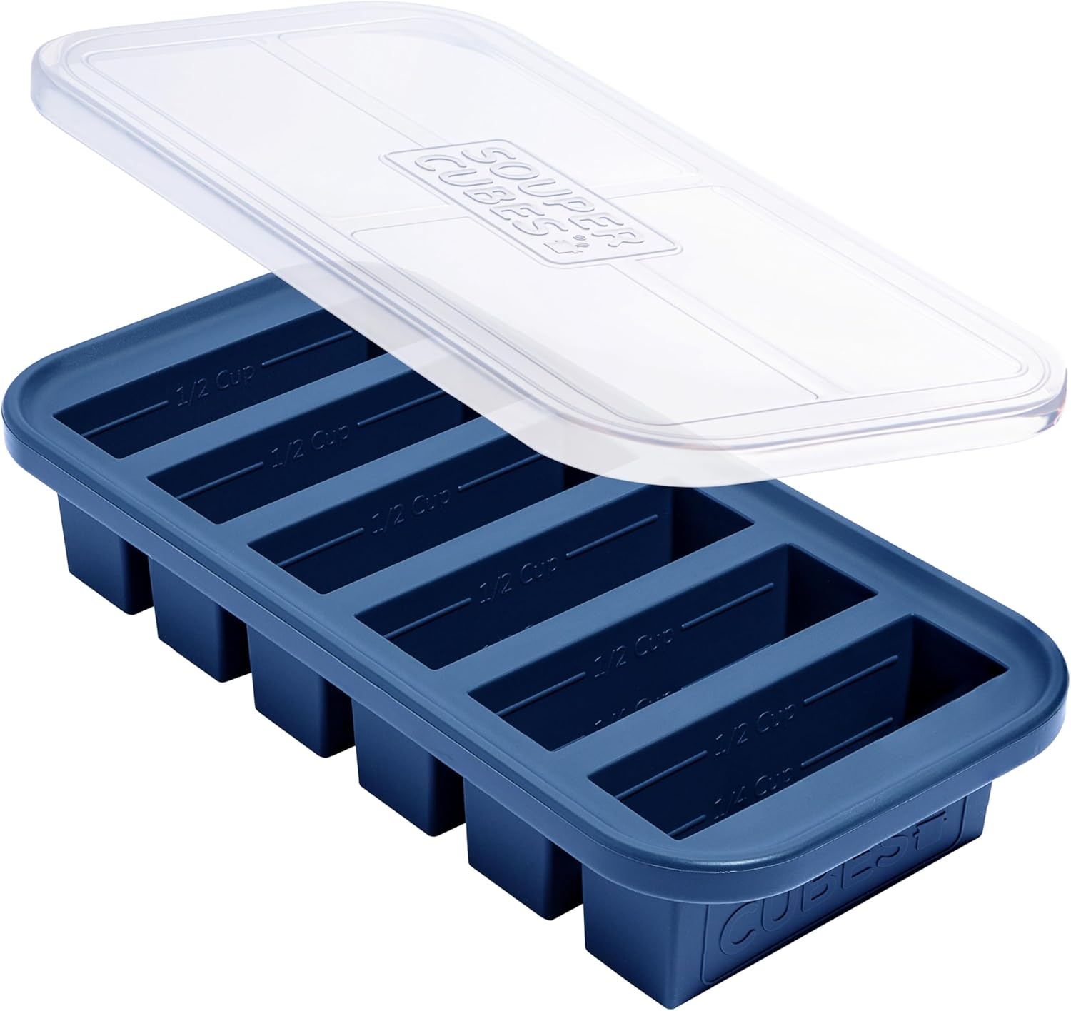 1/2 Cup Silicone Freezer Mold, Perfect for Storing Soups, Sauces, Juices, Desser