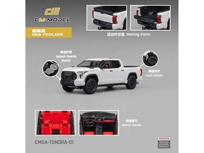 #ad #ad Toyota Tundra – White Diecast 1:64 Scale Model CM Model CM64 TUNDRA 01 $32.95