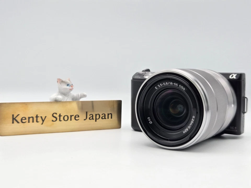 [N.MINT/7k disparos/EnglishOK] SONY Alpha NEX-5N Negro + Lente 18-55mm De Japón - Imagen 1 de 4