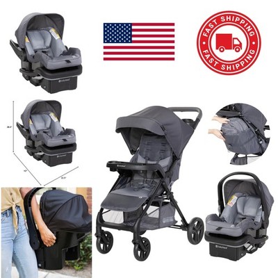Passport Cargo Stroller Travel System with EZ Lift Plus Infant Car Seat Grey
