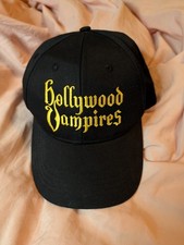 Hollywood Vampires Baseball Cap Hat Men One Size Black Adjustable Cotton Outdoor
