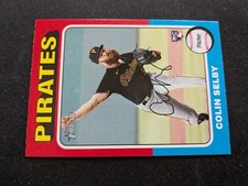2024 Topps Heritage Baseball Card # 150 Colin Selby, Pittsburgh Pirates RC (NM)