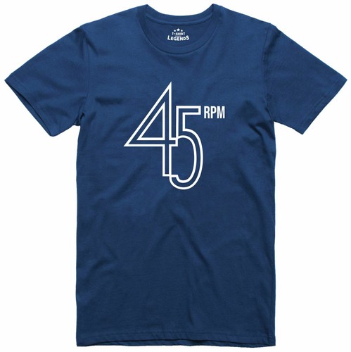 45 rpm Vinyl Record Logo Music Northern Soul Regular Fit Cotton T Shirt - Picture 15 of 24