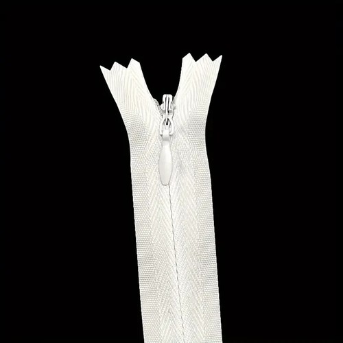 White Nylon Zippers (Pack of 5). 23.62" Long - Picture 4 of 5