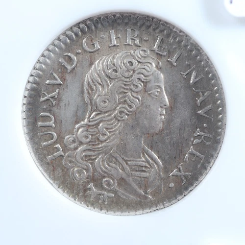 Livre d'argent fin 1720A Paris France KM#453 NGC AU-53 Silver French Colonies US