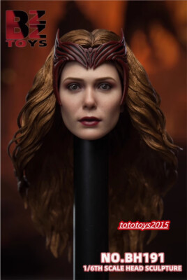 BZZ TOYS 1/6 BH191 Scarlet Witch Wanda Head Sculpt Fit 12'' Female