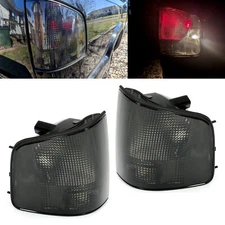 Pair Smoke Tail Lights For Chevrolet S10/GMC Sonoma/Isuzu Hombre 1994-2004